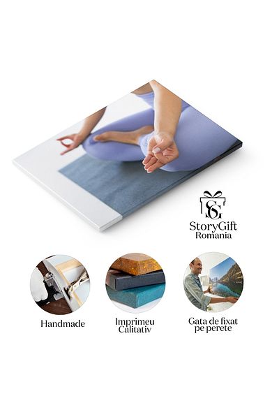 StoryGift Romania Tablou Canvas - Linistea Studioului: Yoga Si Armonie Interioara