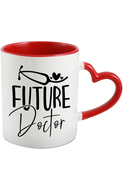 StoryGift Romania Cana Cu Inimioare Pentru Viitorii Doctori Cu Maner Inima Ro...