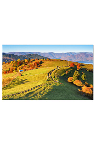 StoryGift Romania Tablou Canvas - Rasarit In Natura, Culori De Toamna Si Padure