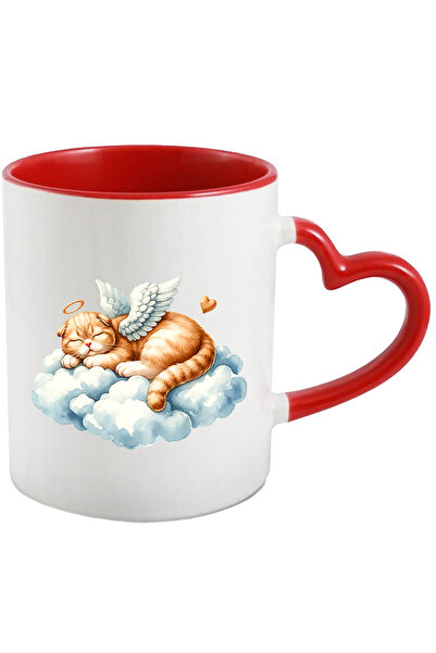 StoryGift Romania Cana Cu O Pisicuta Cupidon Care Doarme Dusa | Ilustratie | ...