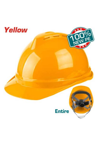 TOTAL Yellow safety helmet, first class