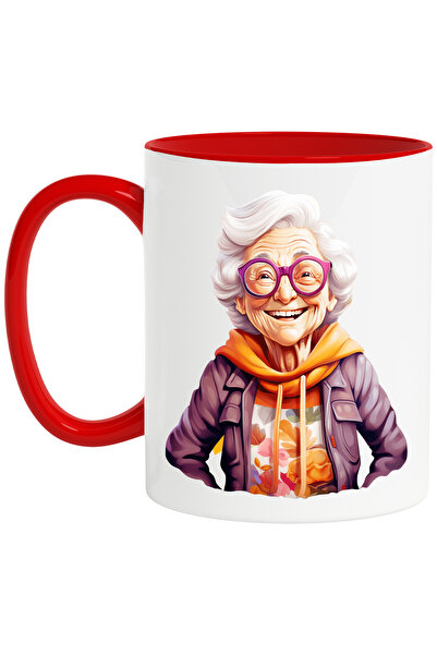 StoryGift Romania Cana Cu O Bunicuta Vesela | Ilustratie | Hanorac Inflorat |...