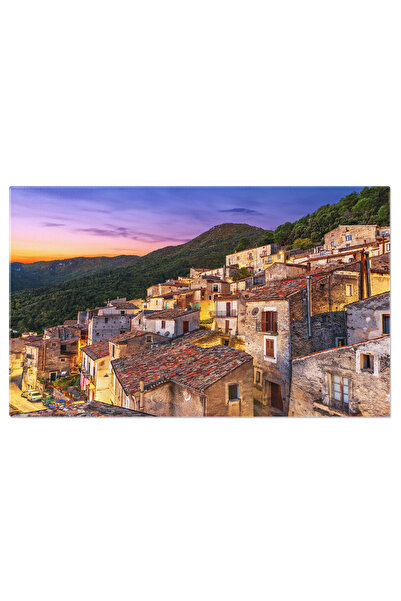 StoryGift Romania Tablou Canvas - Orasul Italian Cosenza: Cladiri Istorice, C...