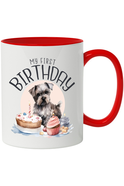 StoryGift Romania Cana Cu Mesaj In Engleza My First Birthday, Caine, Tort, Br...