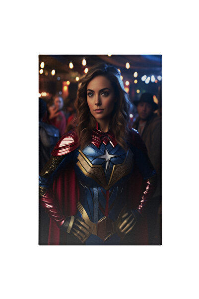 StoryGift Romania Tablou Canvas: Superwomen, Femeie Supererou In Echipament R...