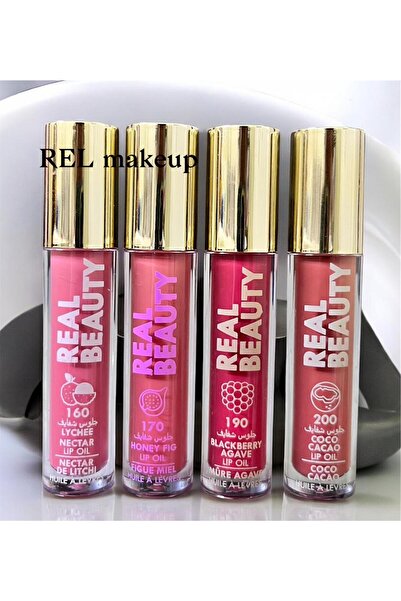 real beauty قلوسات موردة للشفاه – 4 درجات