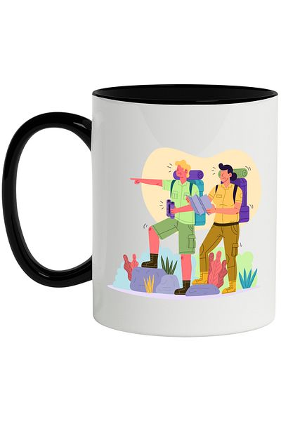 StoryGift Romania Cana Cu Exploratori, Calatorie, Mapa, Binoclu, Pietre, Saci De Dormit, Ghiozdan,, Cu ,stg