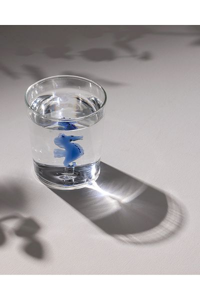 Madame Coco Violet Borosilicate Glass Cup - Blue - 350 ml