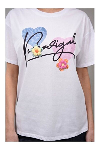 Cocco Rossa TWO HEARTS CASCARE T-SHIRT White L-XL