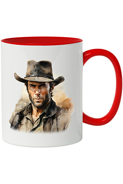 StoryGift Romania Cana Cu Clint Eastwood, Actor, Star De Cinema, Filme, Multicolor 330 Ml, Ceramic, Cu ,stg