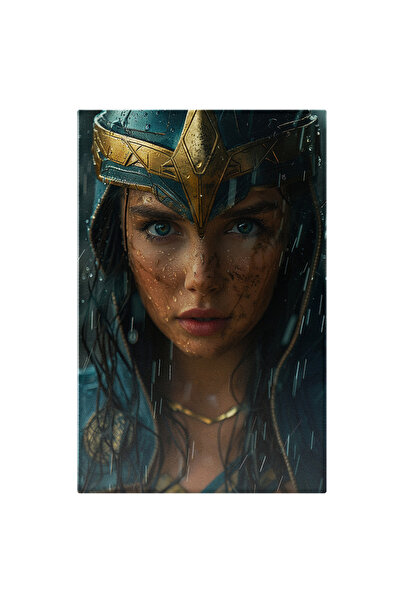 StoryGift Romania Tablou Canvas: Ochii Însetați Ai Războinicei Cu Armură Ochi...