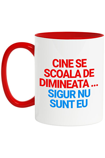 StoryGift Romania Cana Cu Mesaj Haios Colorat Text Cine Se Scoala De Dimineat...