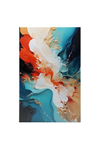 StoryGift Romania Tablou Canvas: Arta Abstracta - Valuri Combinatie De Culori...