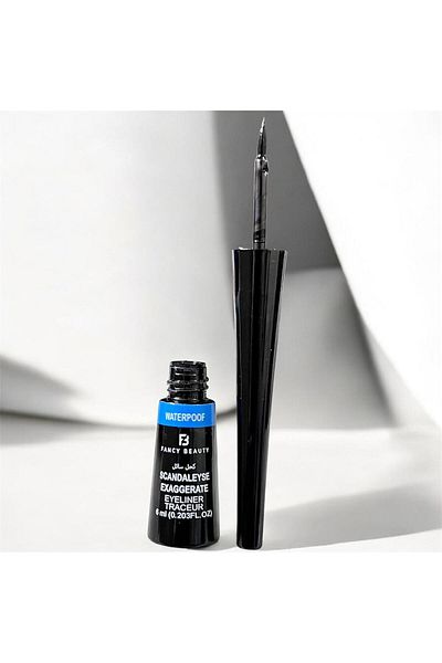 Fancy Permanent black liquid eyeliner - perfect definition that lasts all day