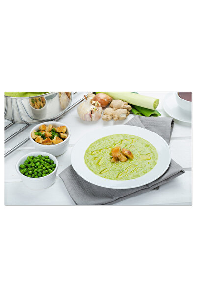 StoryGift Romania Tablou Canvas - Bucatarie Sanatoasa - Piure De Mazare Verde