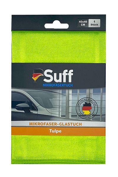Suff Tulip Glass-Mirror Microfiber Cleaning Cloth (40X40) 1Pc