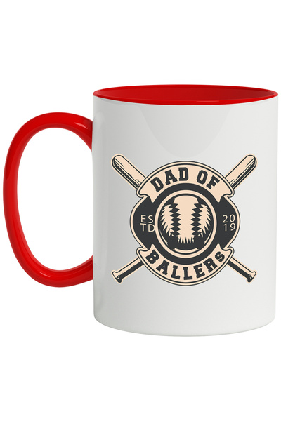 StoryGift Romania Cana Cu Mesaj In Engleza Dad Of Ballers, Baseball, Tata, Mu...