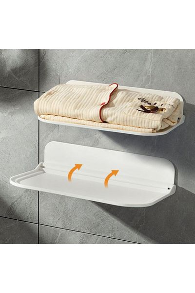 Viyogo Suport pliabil pentru baie, autoadeziv, 30 x 20 cm, alb