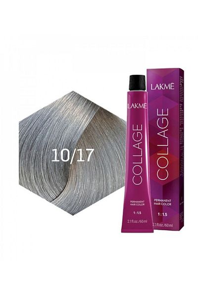 LAKMÉ Lakme Collage Hair Colour Cream 10/17 Blue Ash Platinum Blonde 60ml