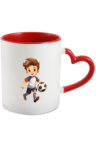 StoryGift Romania Cana Cu Un Baiat Care Joaca Fotbal | Ilustratie | Minge | T...