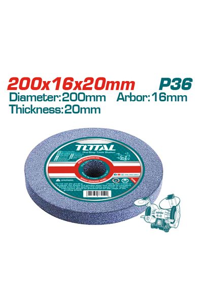 TOTAL Table grinding machine stone 200x16x20mm P36