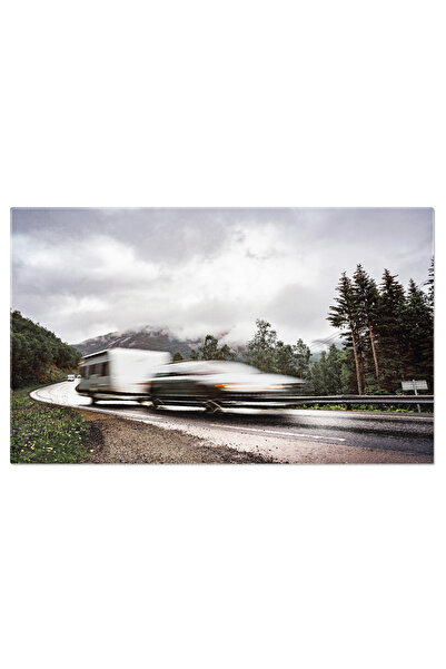 StoryGift Romania Tablou Canvas - Calatorie In Vacanta Cu Masina Camper: Peis...