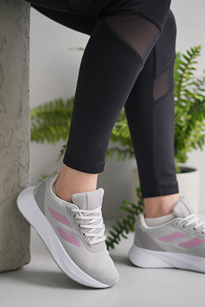 SOLAZER Kadın - Gri Pudra Sneaker Günlük Spor Ayakkabı 052
