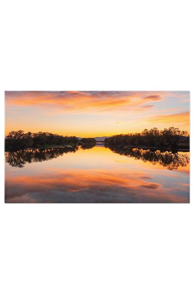StoryGift Romania Tablou Canvas Reflectii In Apus, Natura, Apus, Reflexie, Lac, Peisaj 3723