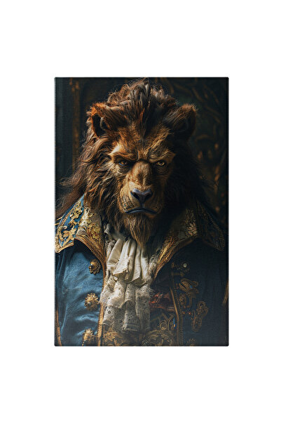 StoryGift Romania Tablou Canvas: Portretul Bestiei Din Vestita Poveste În Haine De Prinț În Așteptarea Frumoasei