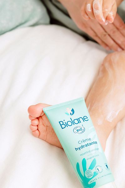 Biolane Moisturizing Organic Cream for Babies' Sensitive Skin 100 ml