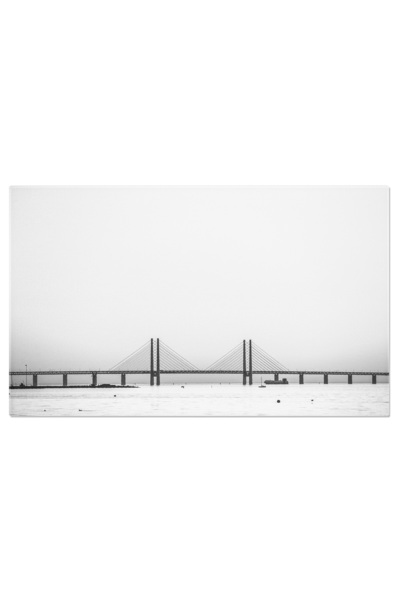 StoryGift Romania Tablou Canvas - Apus In Malmö, Oresundsbron Si Mare, Orasul Luminilor