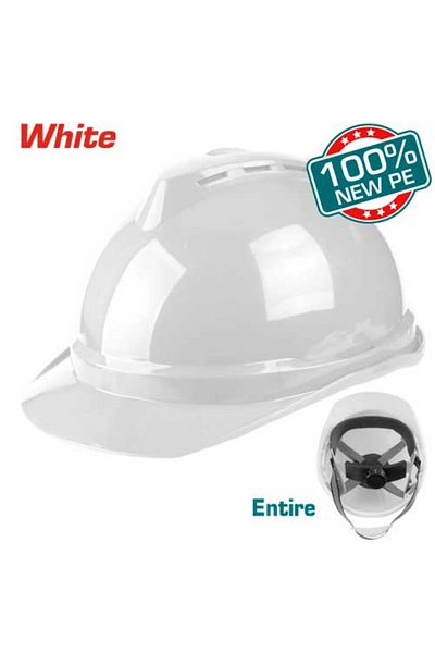 TOTAL White safety helmet, first class