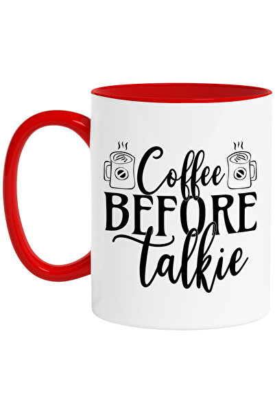 StoryGift Romania Cana Pentru Iubitorii De Cafea Cu Textul In Engleza "coffee Before Talkie" Inain, Cu ,stg