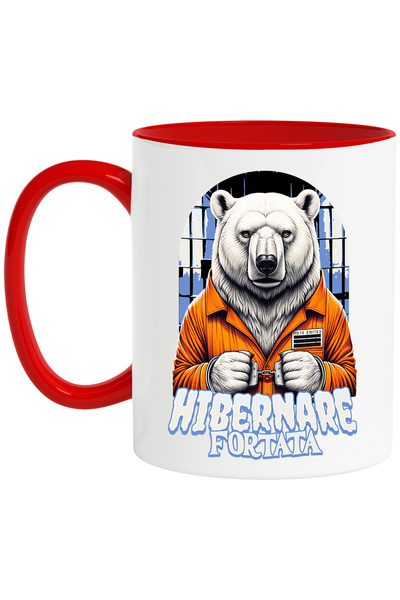 StoryGift Romania Cana Urs In Inchisoare Hibernare Fortatat, 330ml, Ceramic C...