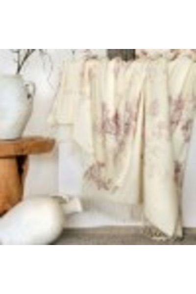 Club Cotton Luxury acrylic blanket with fringes, 210x240cm, Hilda