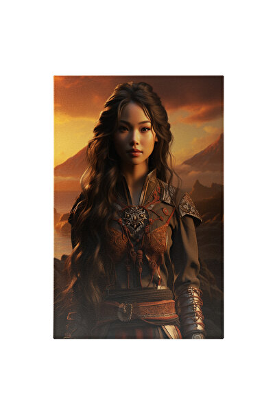 StoryGift Romania Tablou Canvas: Printesa Mulan Frumusete, Par Saten, Lucrari...