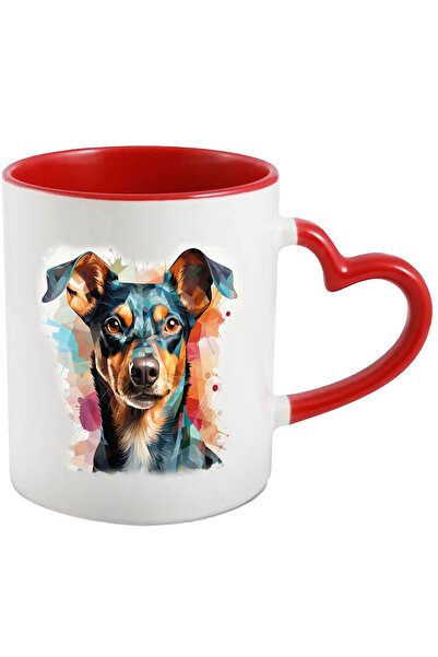 StoryGift Romania Cana Cu Caine, Mosaic, Rasa, Pinscher, Animal De Companie, Multicolor 330 Ml, Ce, Cu ,stg