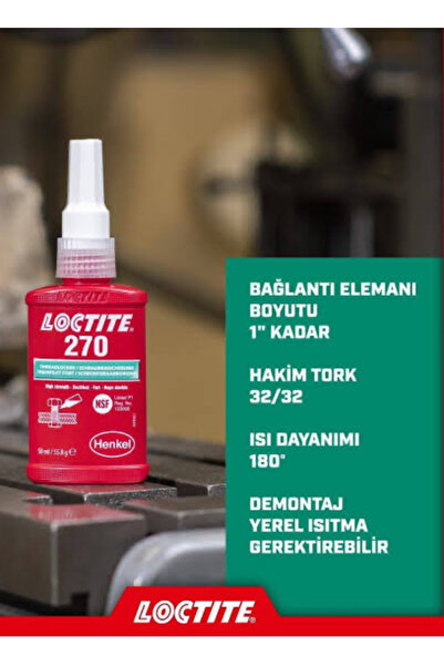 LOCTİTE Loctite 270 Vida Sabitleyici 250 ml