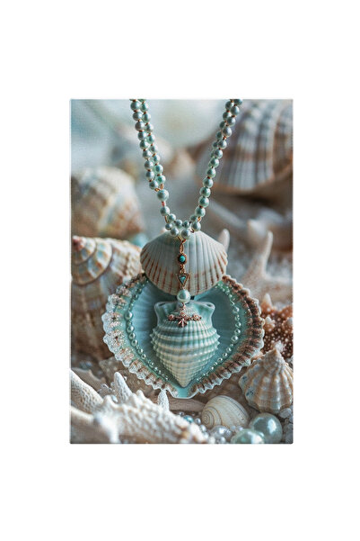 StoryGift Romania Tablou Canvas: Bijuterie Colier Creatie Speciala Handmade C...