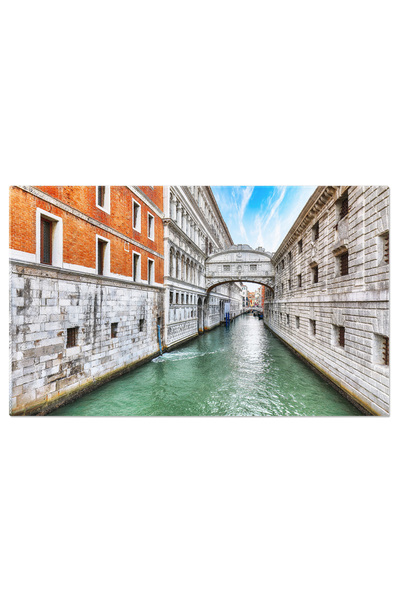 StoryGift Romania Tablou Canvas Venetia Cu Canale Inguste, Barci Si Gondole, ...