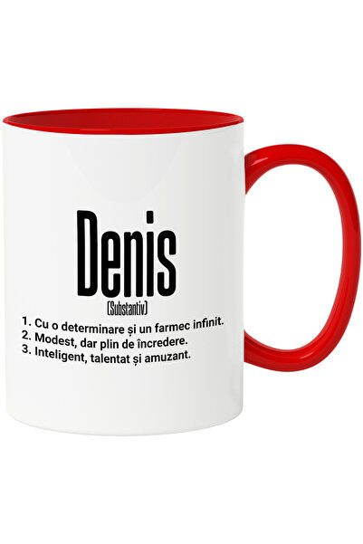 StoryGift Romania Cana Cu Numele Denis, Determinare, Modest, Inteligent, Amuz...