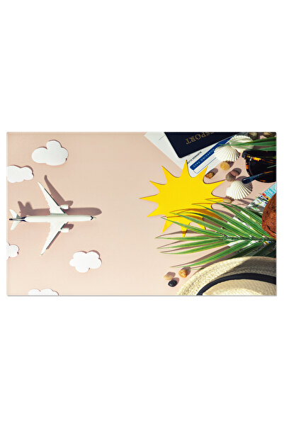 StoryGift Romania Tablou Canvas: Zbor Imaginar - Explorand Minunile Cu Avionul De Hartie