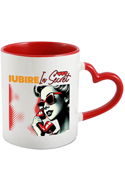 StoryGift Romania Cana Fata Retro Ochelari Rosii Iubire In Secret Amant, 330m...