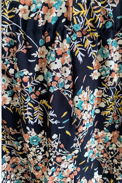 EruZan Girl's Elastic Viscose Patterned Shalwar