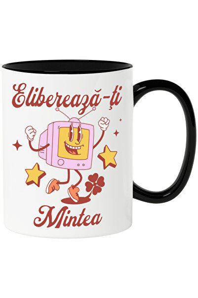 StoryGift Romania Cana Televizor Fericit Text Elibereaza-ti Mintea Chill, 330...