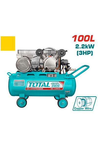TOTAL 100l 3hp air compressor