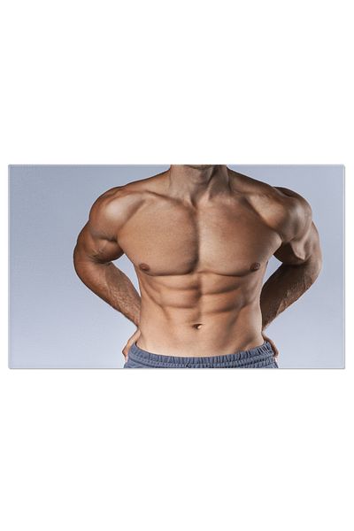 StoryGift Romania Tablou Canvas - Forta Si Dedicatie: Bodybuilding, Muschi, Sportivitate