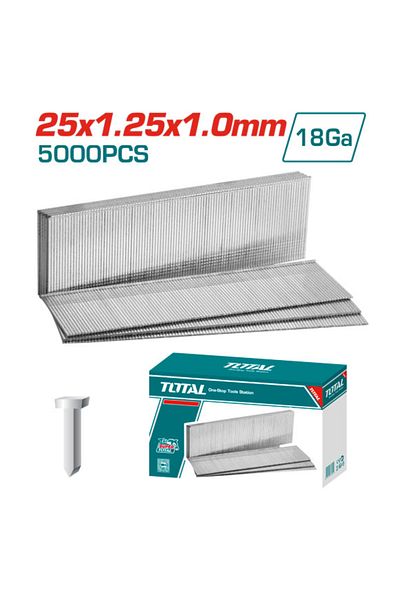 TOTAL Fa25 5000pcs Wood Stapler Nail