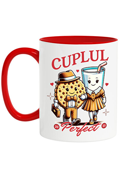 StoryGift Romania Cana Cuplul Perfect Prajitura Cu Lapte Deliciu, 330ml, Cera...