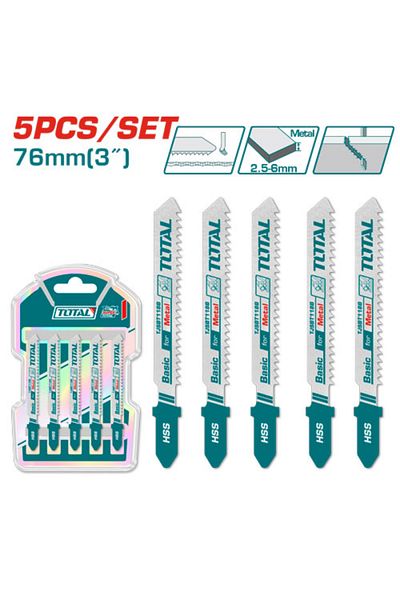 TOTAL 76mm 5pcs/set ARC Saw Blade Set